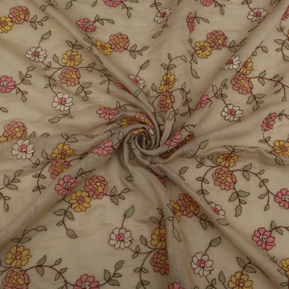Chanderi Embroidery Fabric