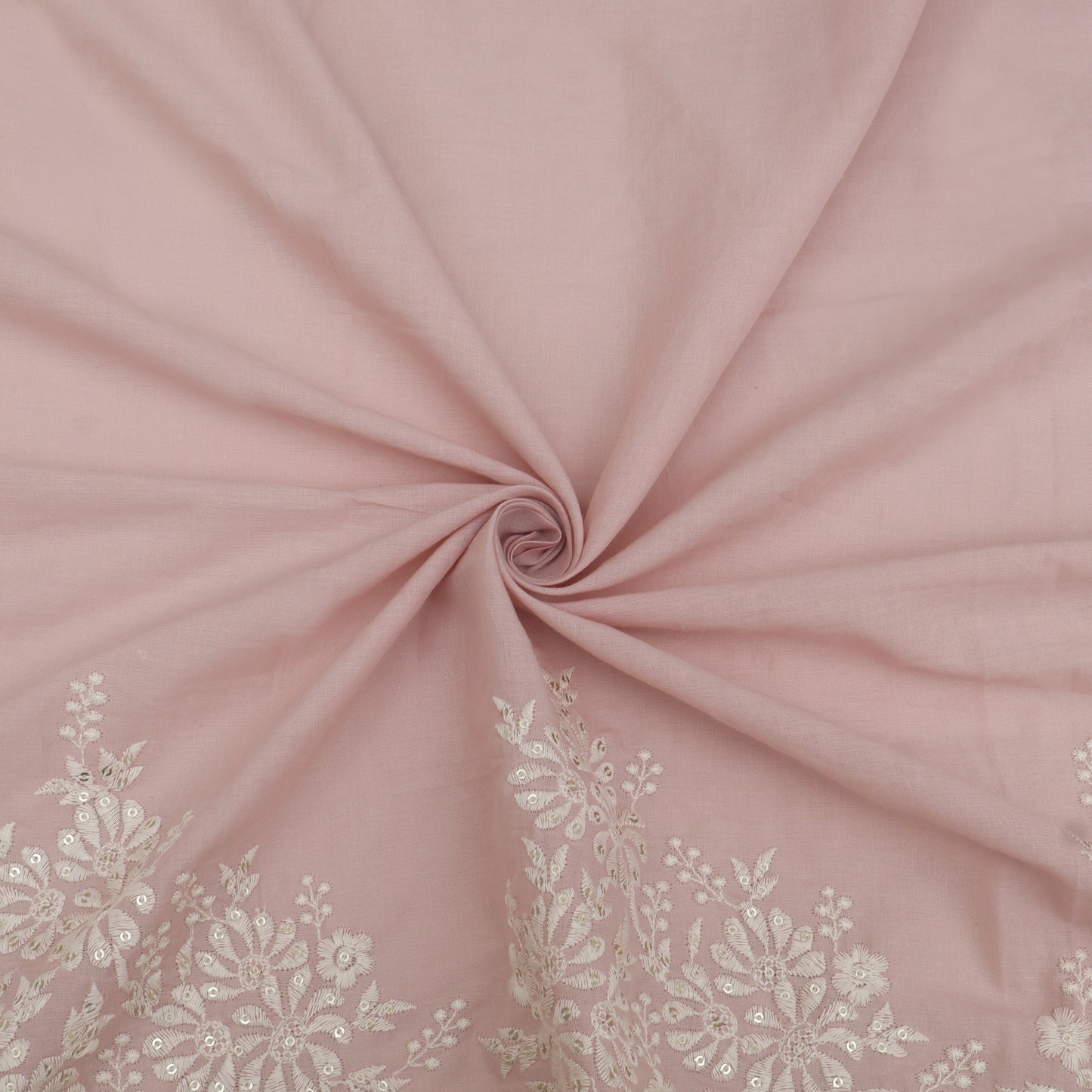 Cotton Border Embroidery Fabric