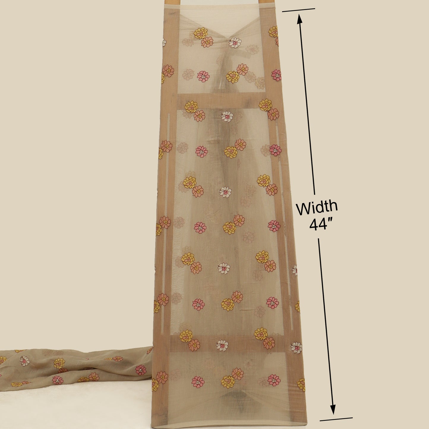 Chanderi Embroidery Fabric