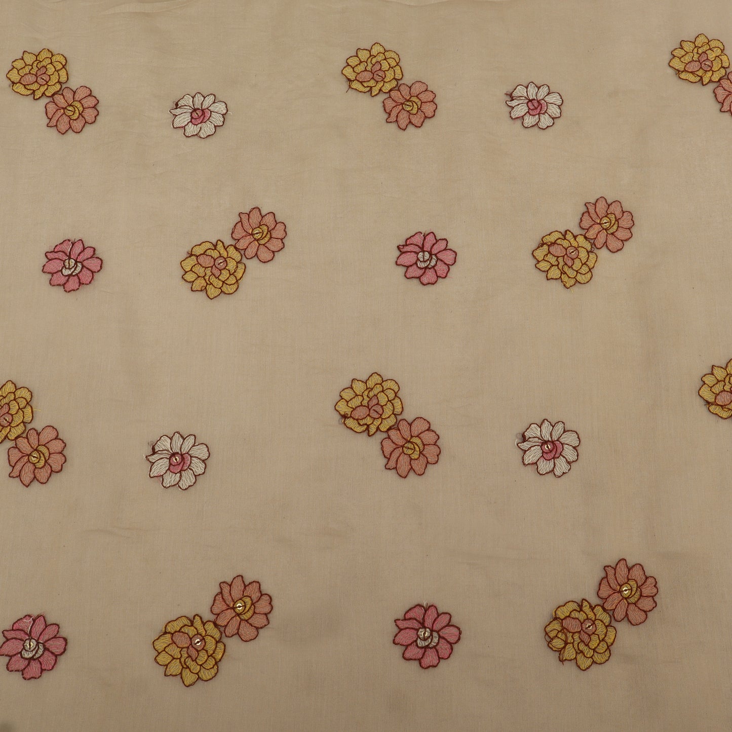 Chanderi Embroidery Fabric