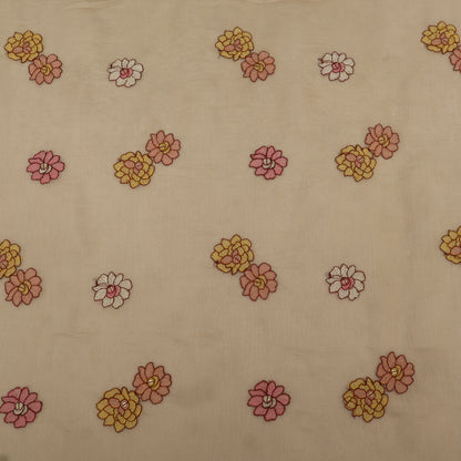 Chanderi Embroidery Fabric