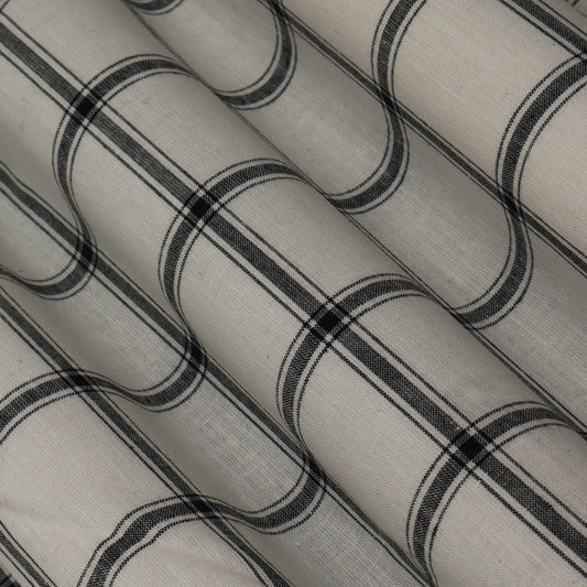 Cotton Check Embroidery Fabric