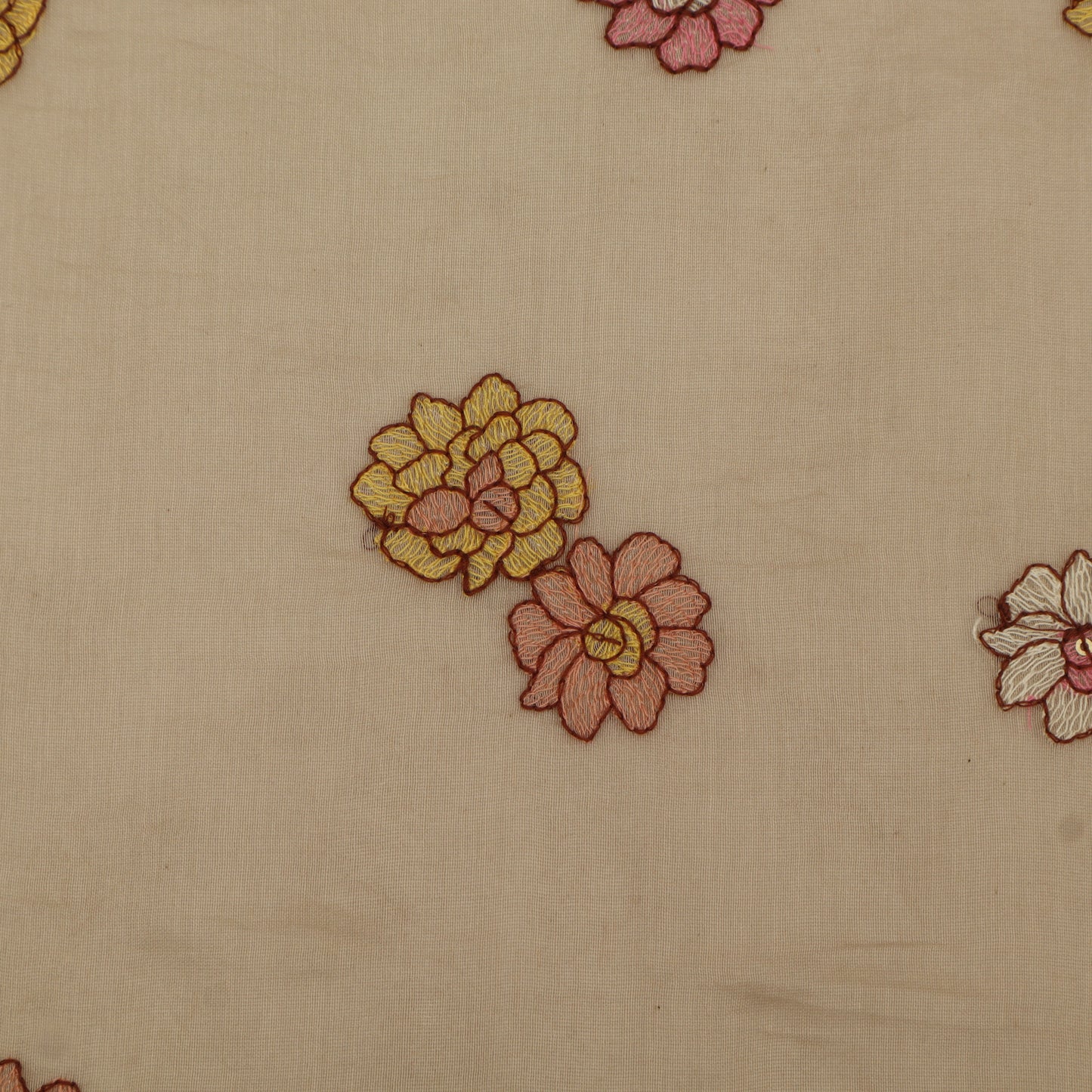Chanderi Embroidery Fabric