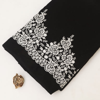 Cotton Border Embroidery Fabric