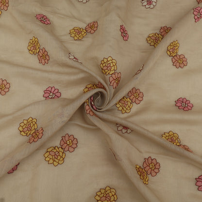 Chanderi Embroidery Fabric