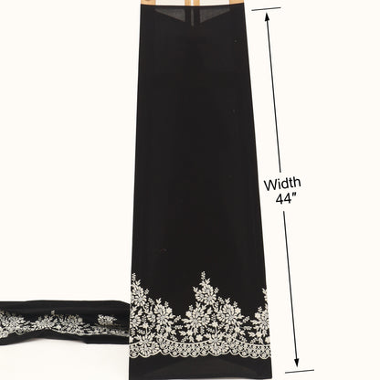 Cotton Border Embroidery Fabric