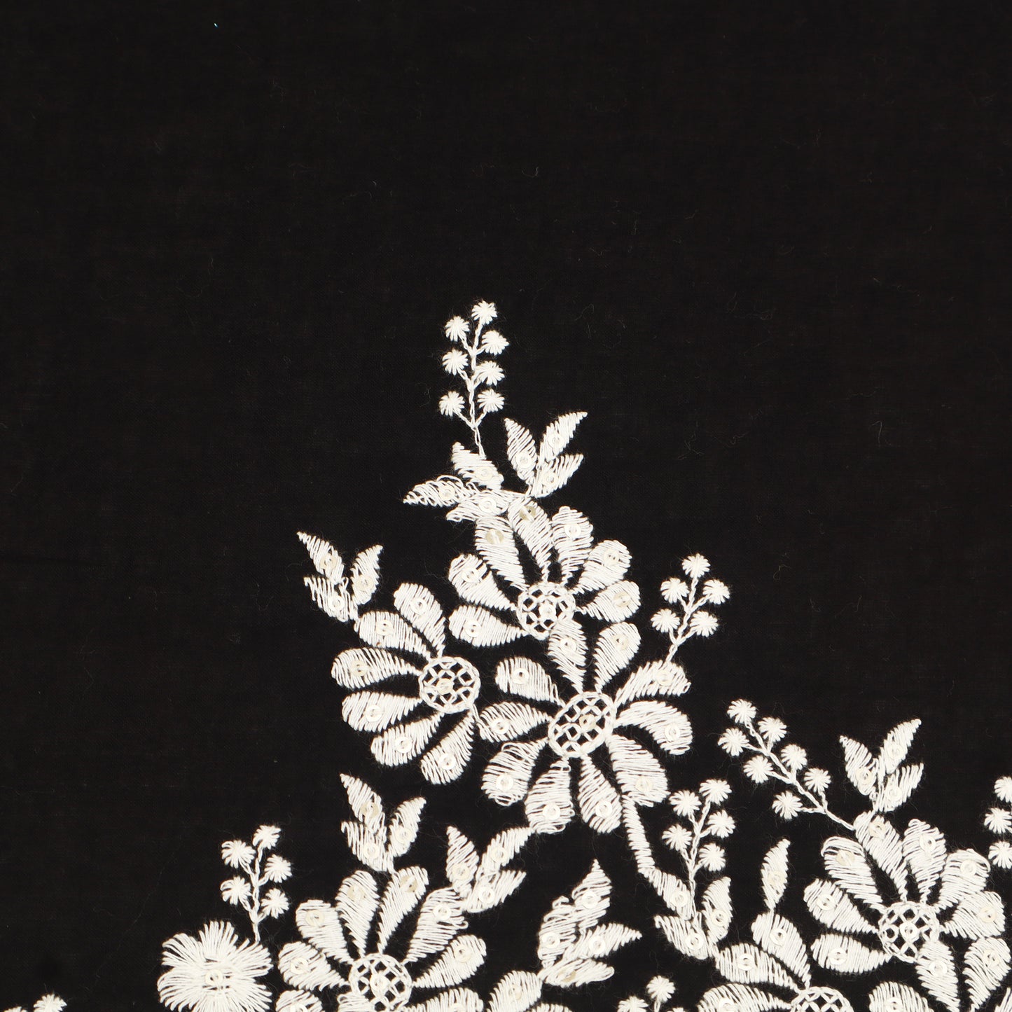 Cotton Border Embroidery Fabric