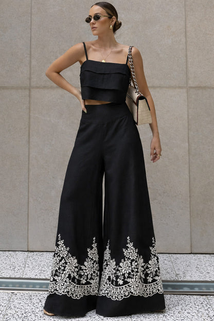 Cotton Border Embroidery Fabric