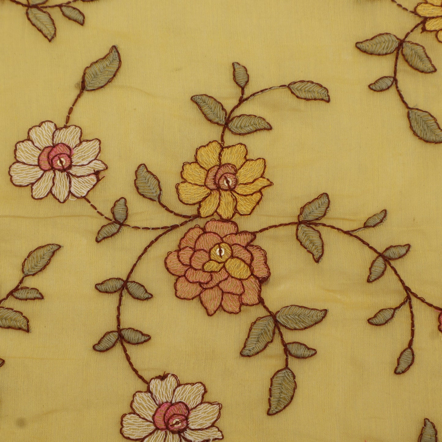 Chanderi Embroidery Fabric