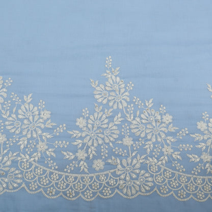 Cotton Border Embroidery Fabric