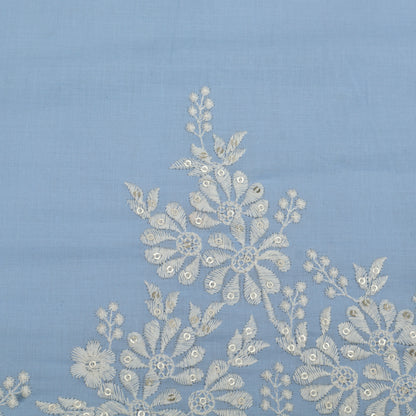 Cotton Border Embroidery Fabric