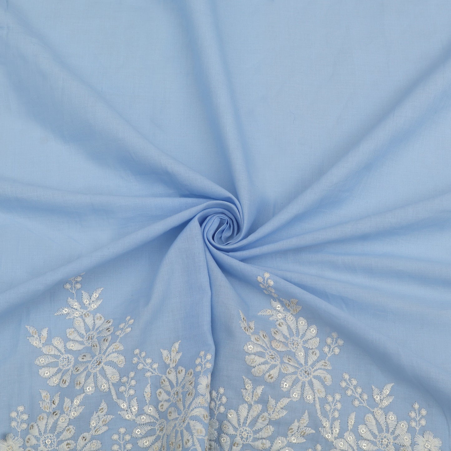 Cotton Border Embroidery Fabric