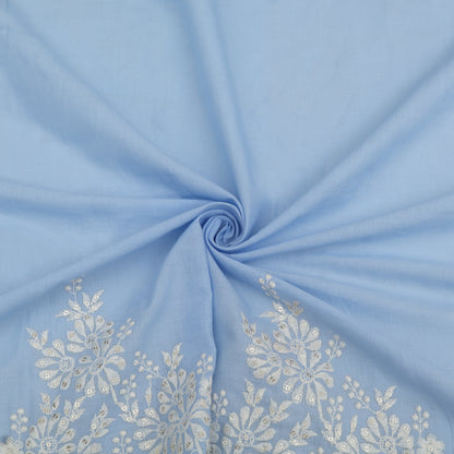 Cotton Border Embroidery Fabric