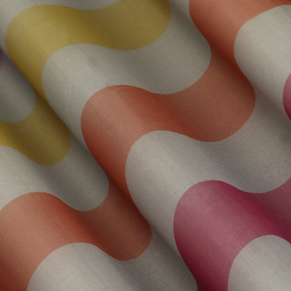 Multicolor Organza Print Fabric