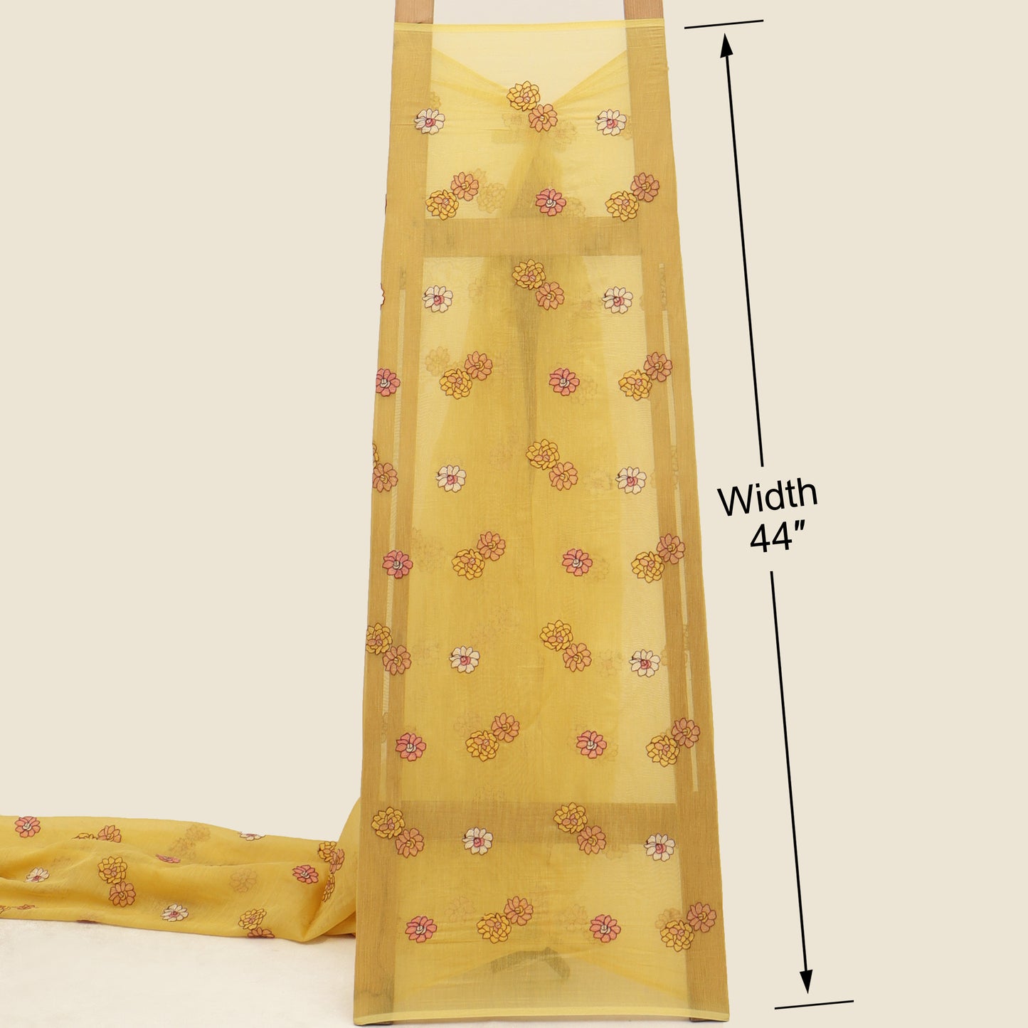 Chanderi Embroidery Fabric