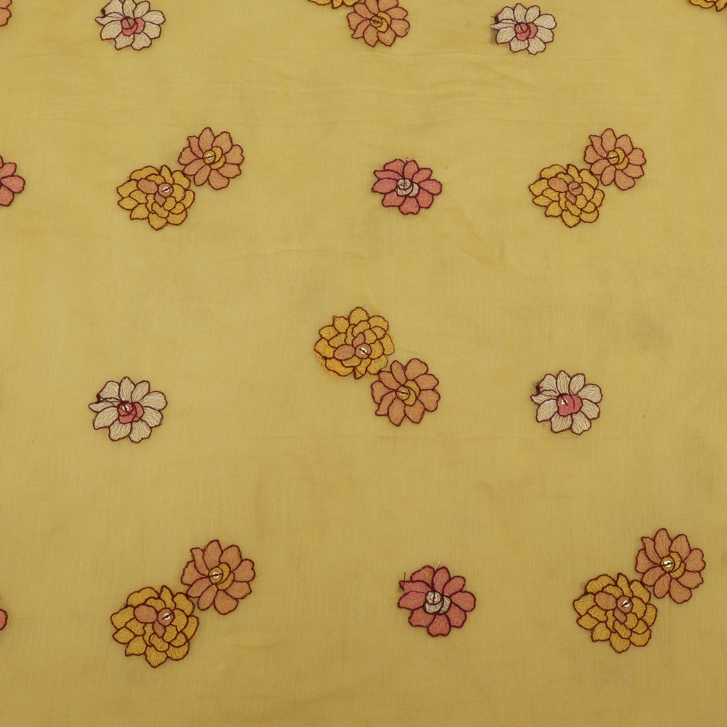 Chanderi Embroidery Fabric