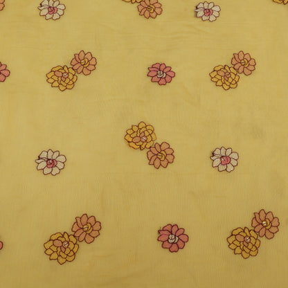 Chanderi Embroidery Fabric