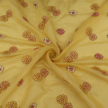 Chanderi Embroidery Fabric