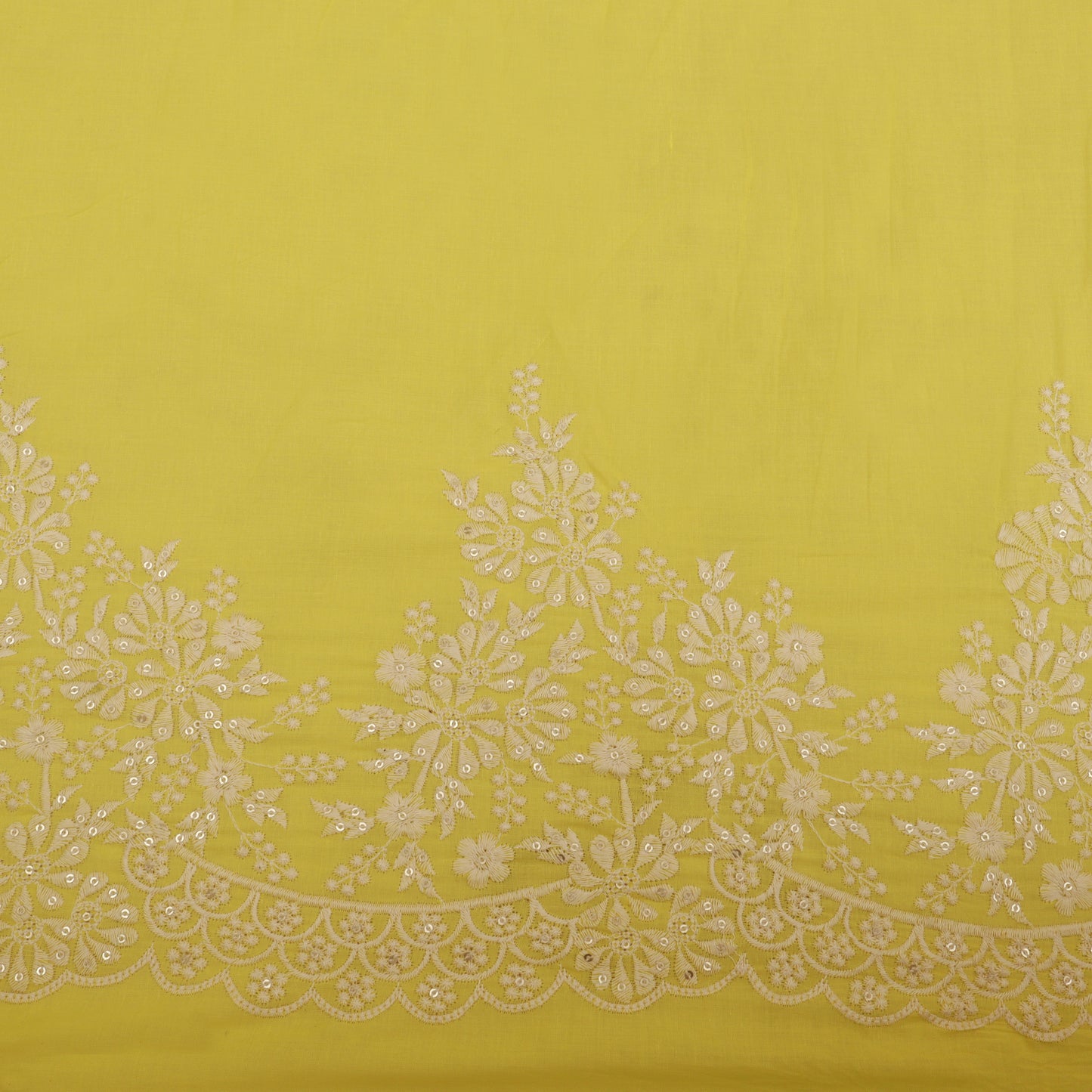 Cotton Border Embroidery Fabric