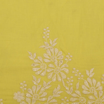 Cotton Border Embroidery Fabric