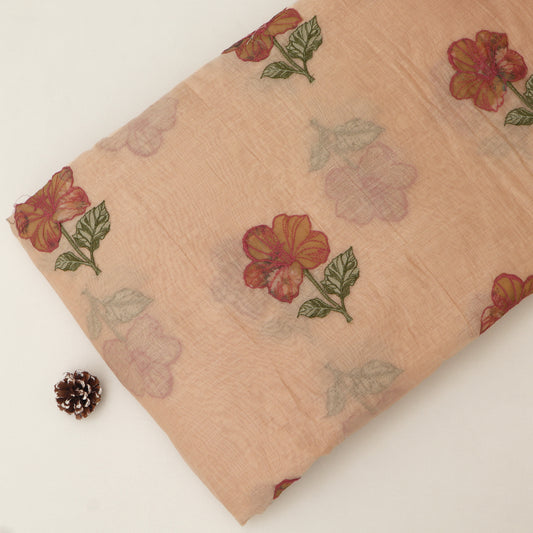 Chanderi Embroidery Fabric