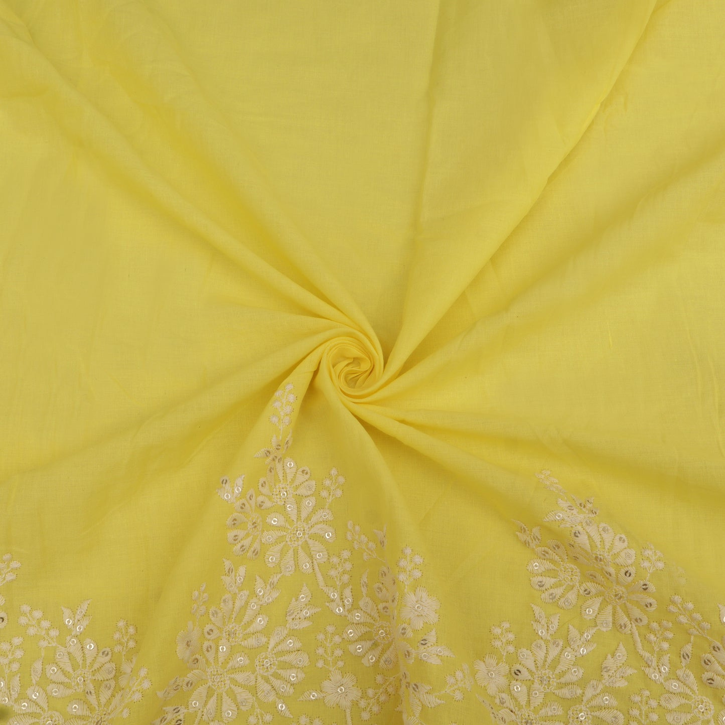 Cotton Border Embroidery Fabric