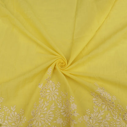 Cotton Border Embroidery Fabric