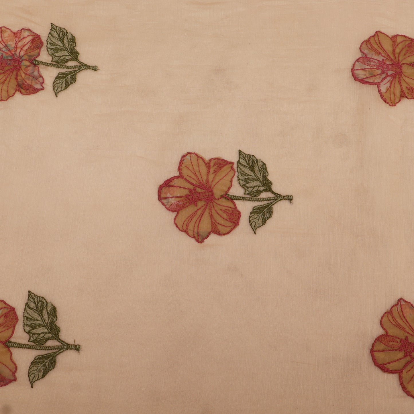 Chanderi Embroidery Fabric