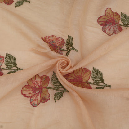 Chanderi Embroidery Fabric