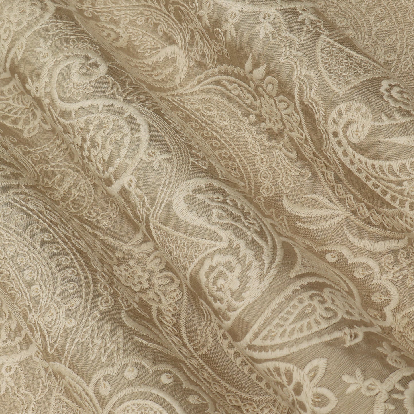 Slub Silk Embroidery