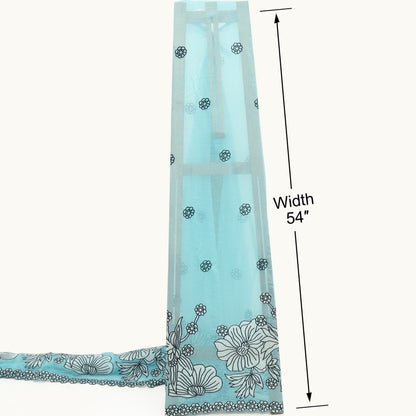 Mul Chanderi Embroidery Fabric