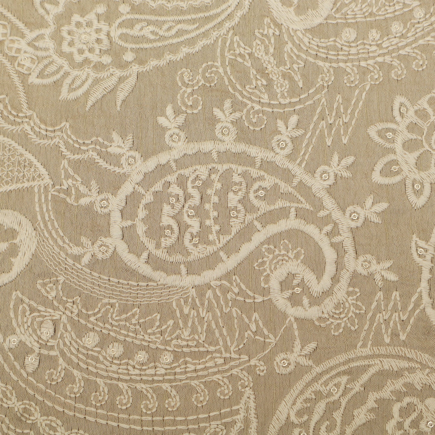 Slub Silk Embroidery