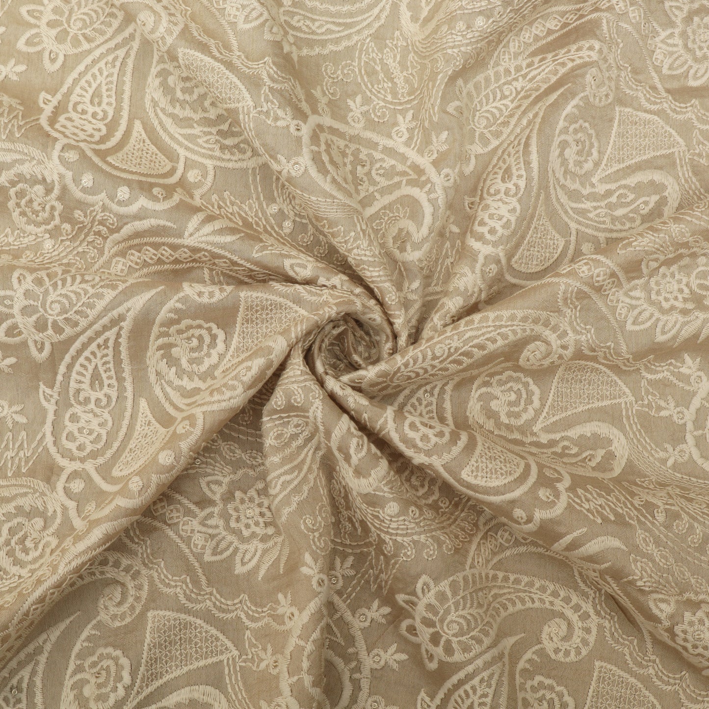 Slub Silk Embroidery