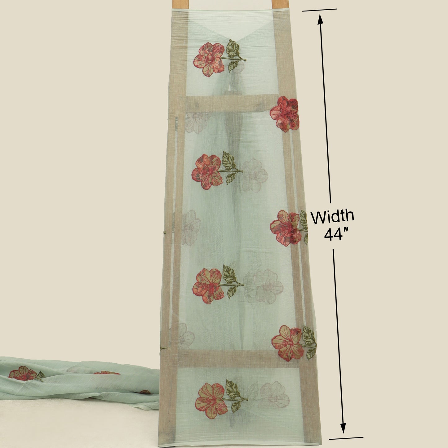 Chanderi Embroidery Fabric
