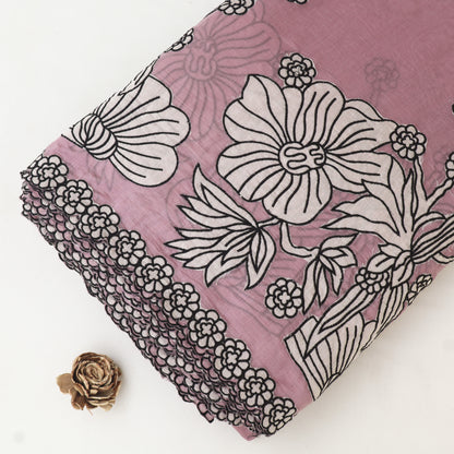 Mul Chanderi Embroidery Fabric