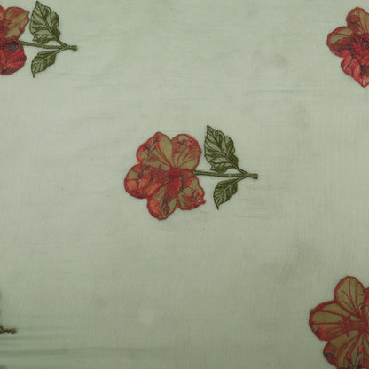 Chanderi Embroidery Fabric