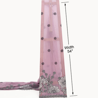 Mul Chanderi Embroidery Fabric