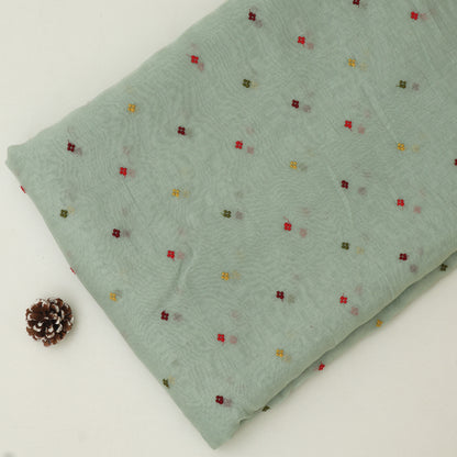 Chanderi Embroidery Fabric