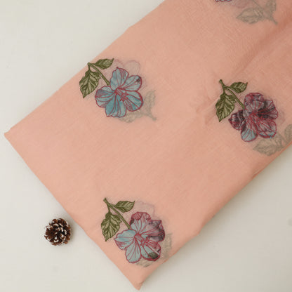 Chanderi Embroidery Fabric