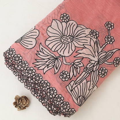 Mul Chanderi Embroidery Fabric
