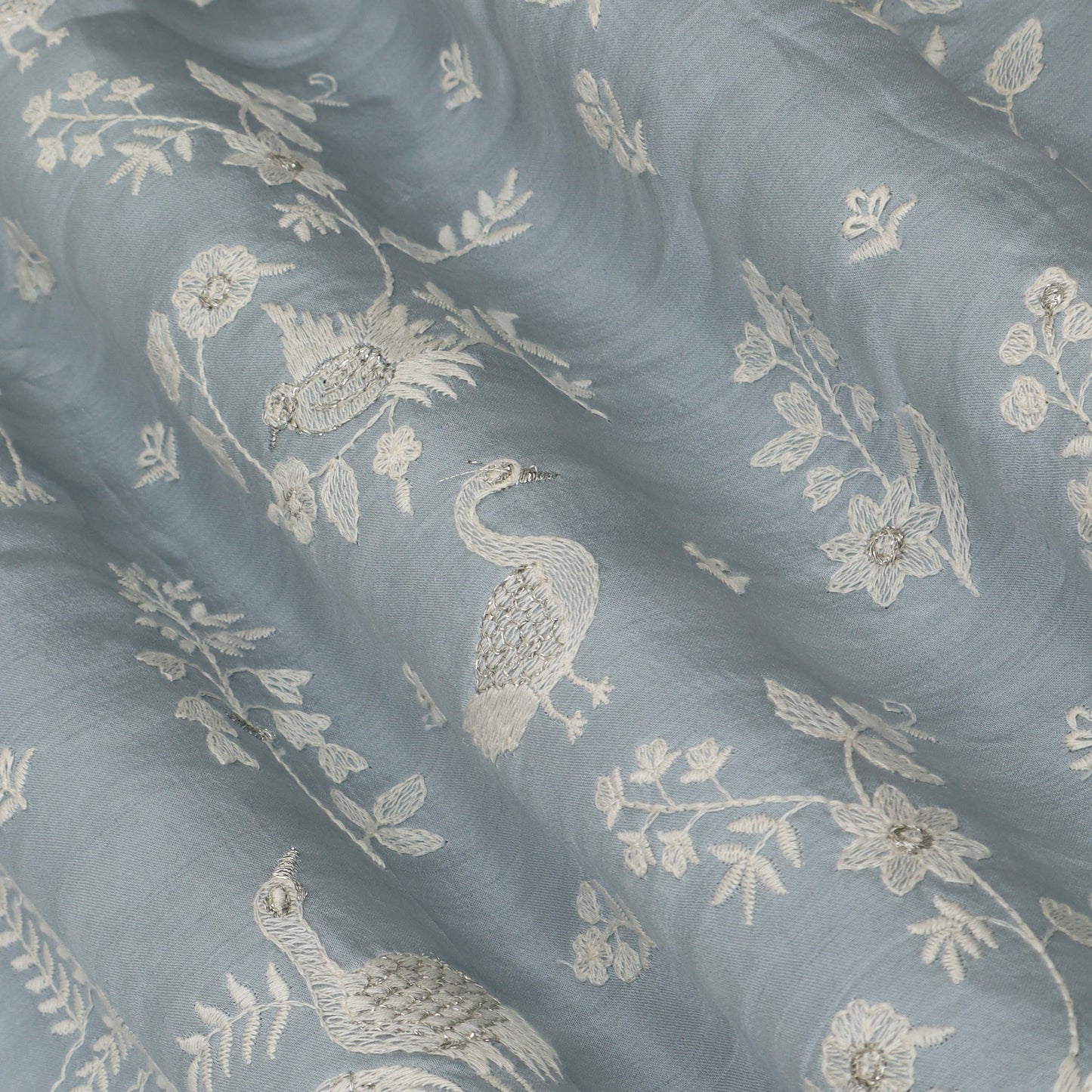 Slub Silk Embroidery