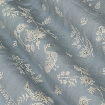 Slub Silk Embroidery