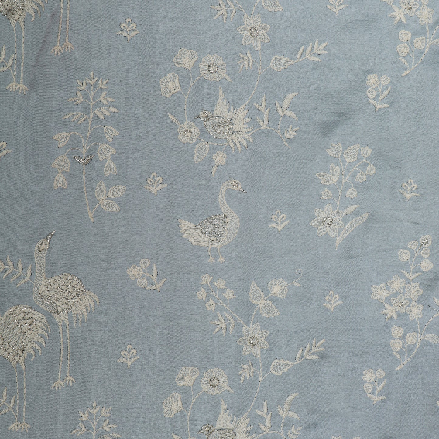 Slub Silk Embroidery