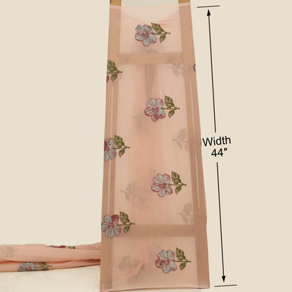 Chanderi Embroidery Fabric