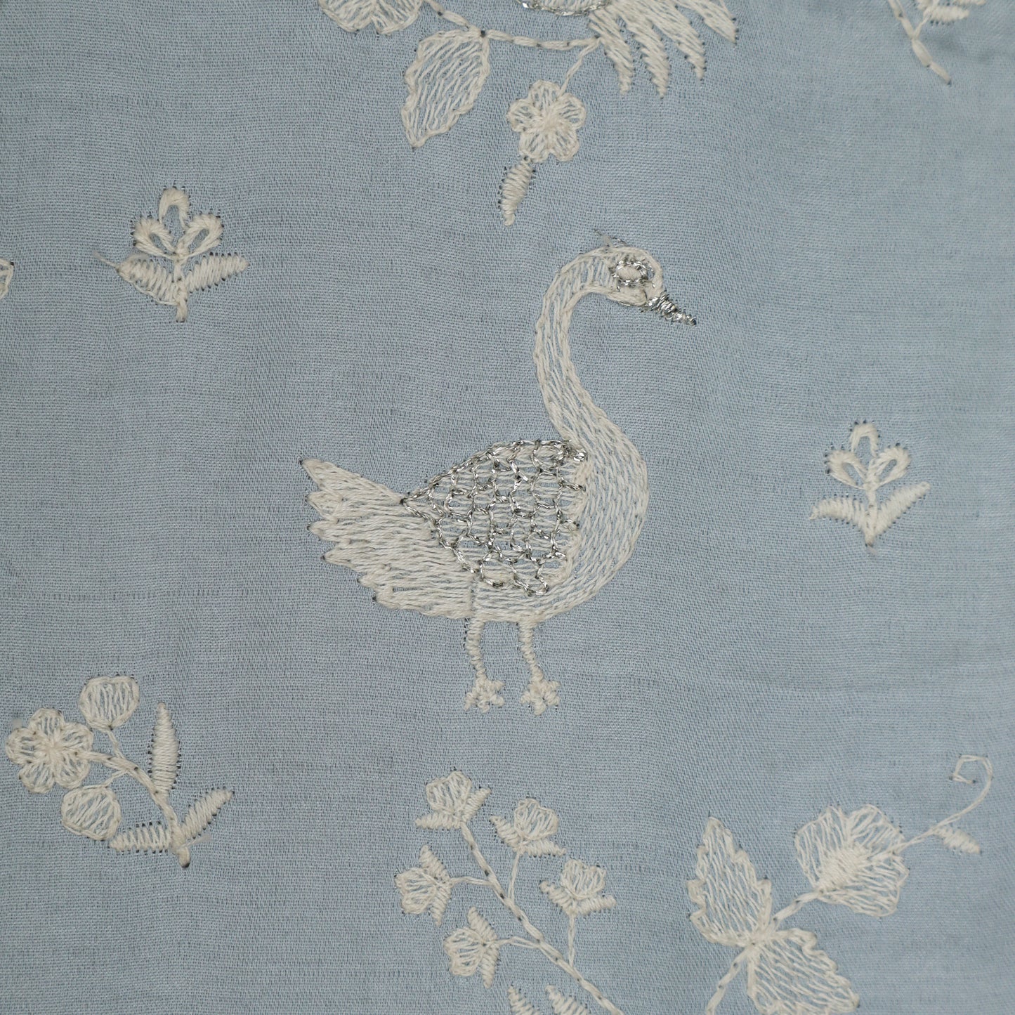 Slub Silk Embroidery