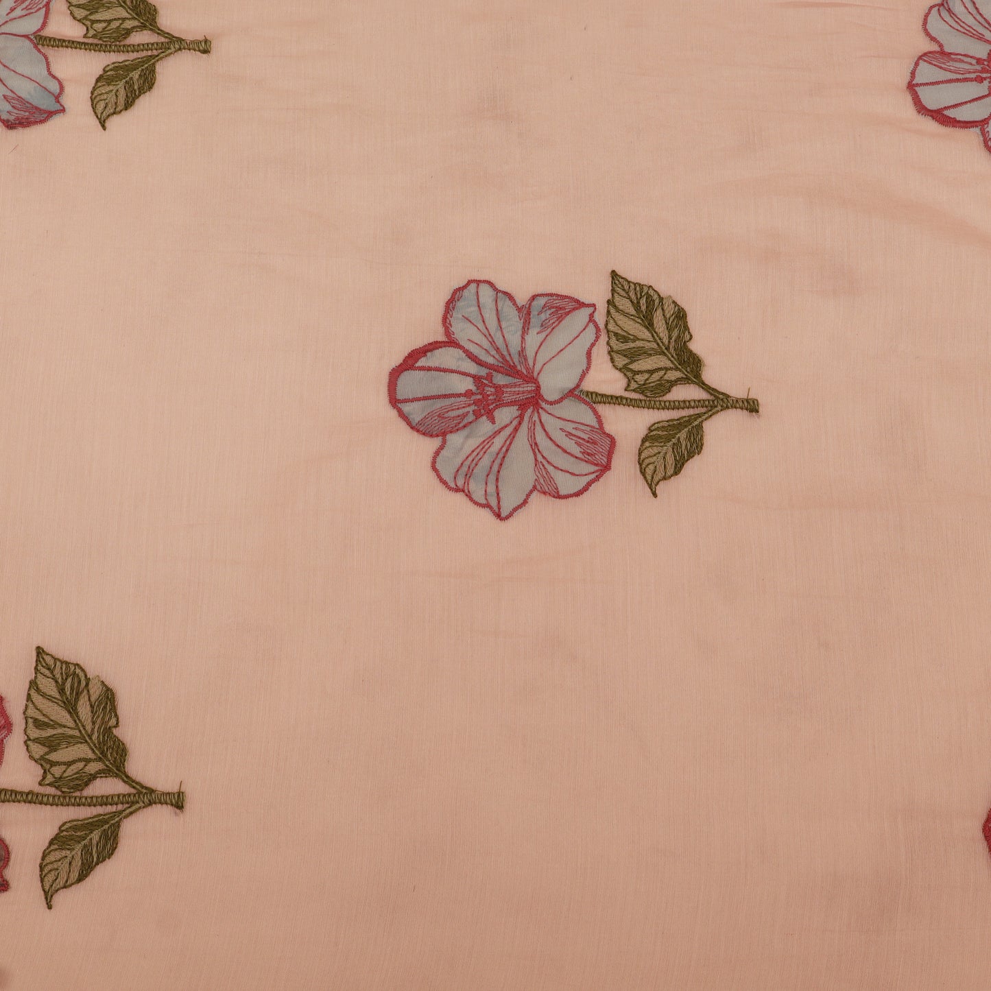 Chanderi Embroidery Fabric