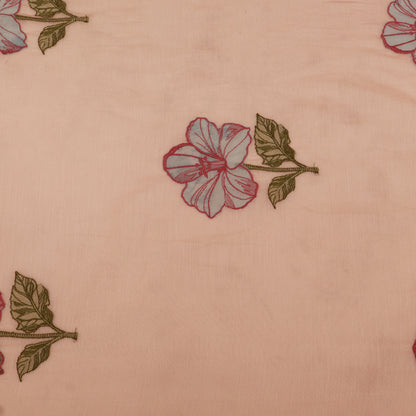 Chanderi Embroidery Fabric