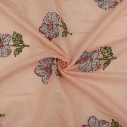 Chanderi Embroidery Fabric