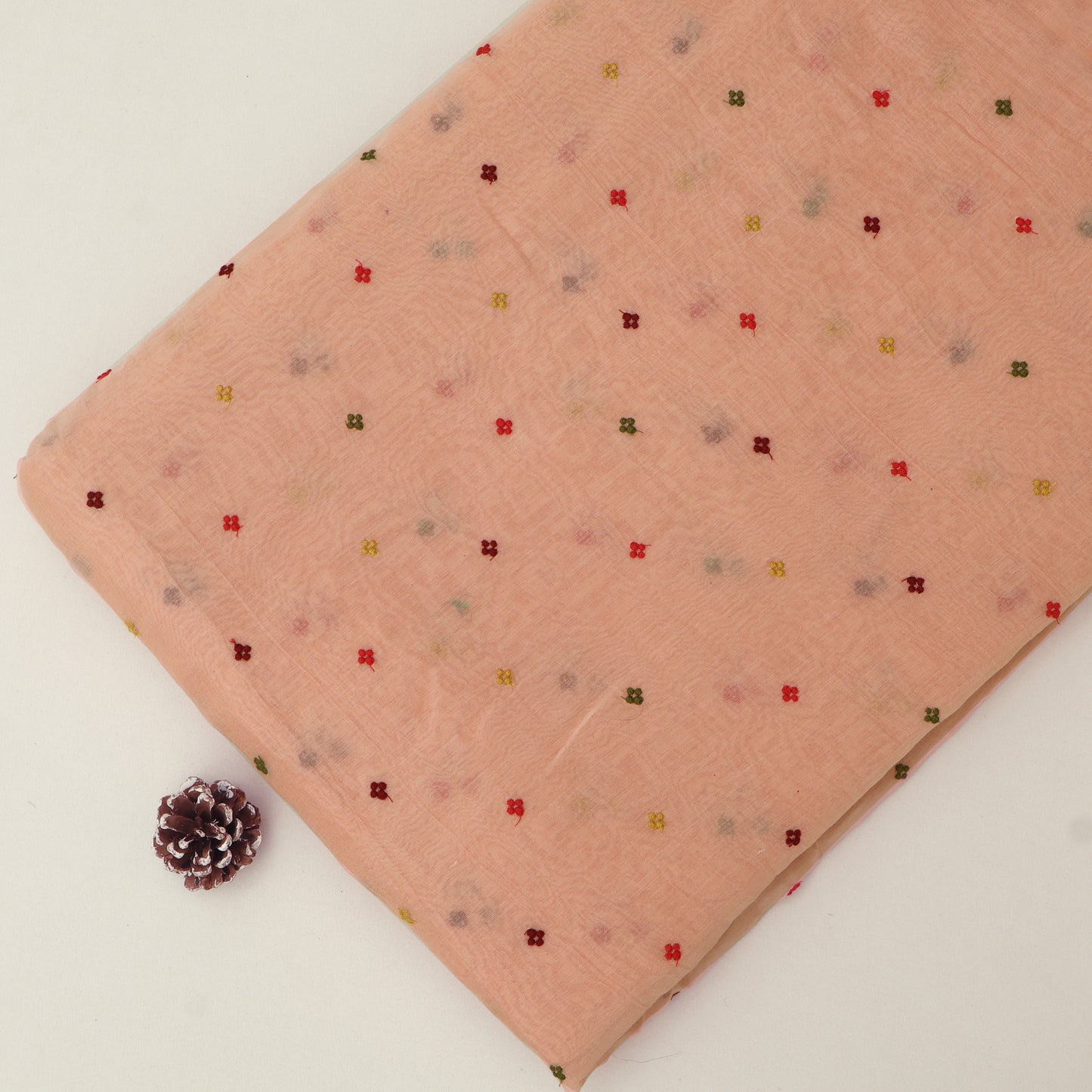 Chanderi Embroidery Fabric