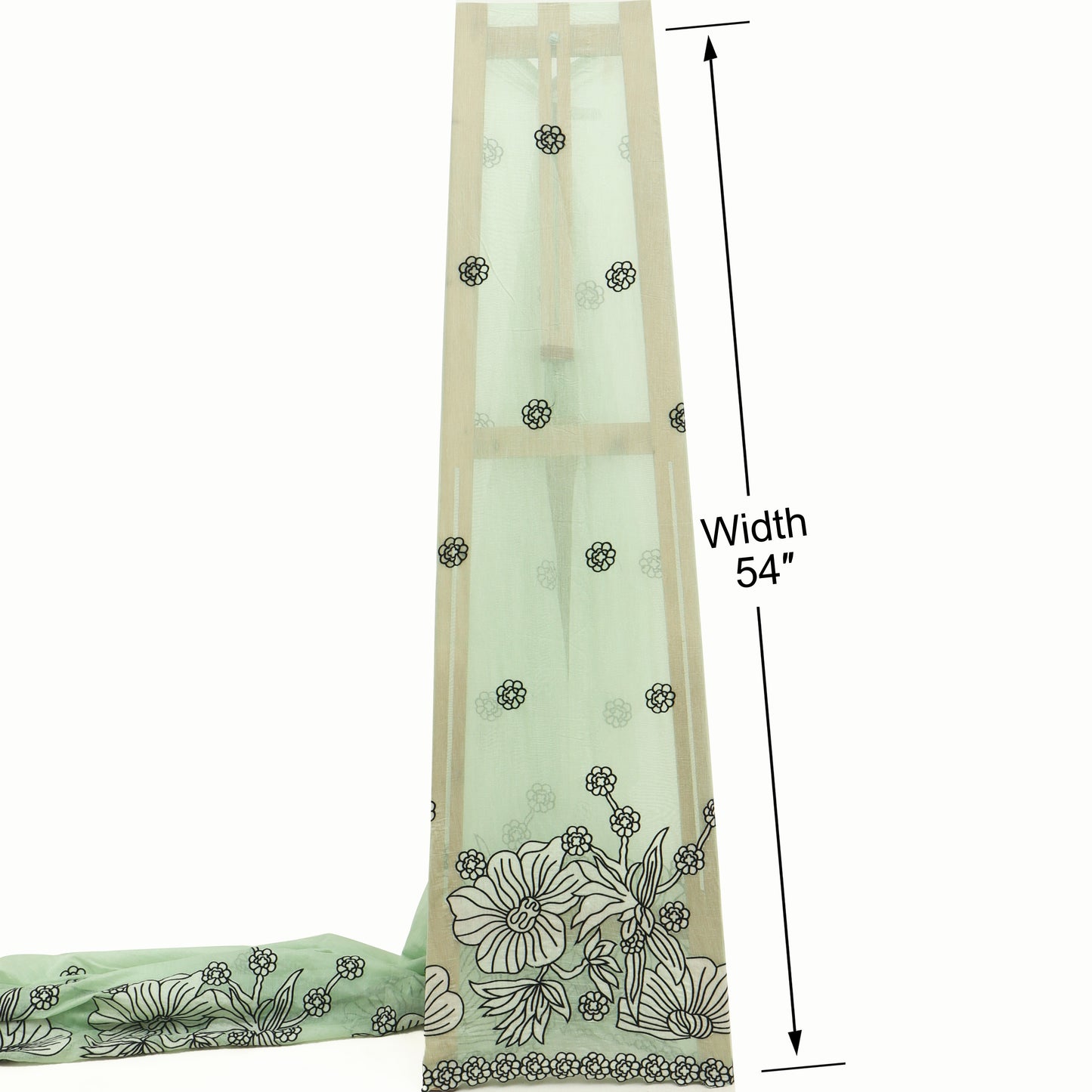 Mul Chanderi Embroidery Fabric